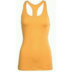NEW Womens Medium NIKE Racer Back Style Tank Top Shirt Running Orange 698672-801